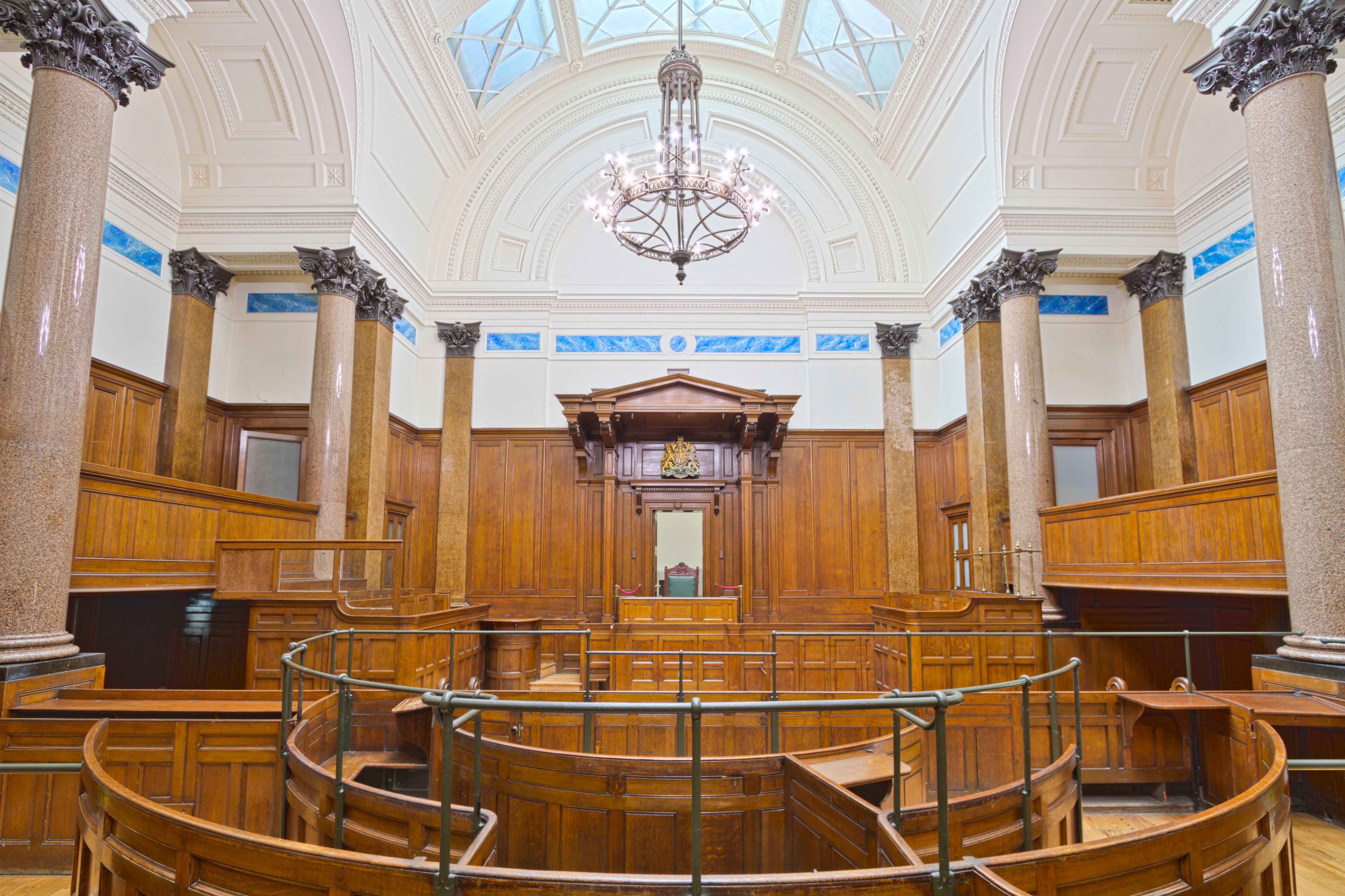 Historic courtroom architecture